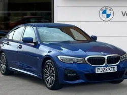Blue Used 2022 BMW 330e M Sport Sedan | £22,872 (Fair price)