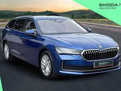 Cobalt blue metallic Used 2025 Skoda Superb SE Technology Estate | £28,469 (A bit pricey)