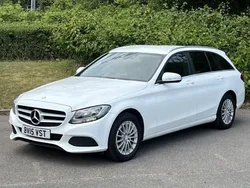 White Used 2015 Mercedes C220 Executive Estate | £8,700 (Super price)