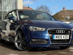 Blue Used 2015 Audi A3 Cabriolet S-Line Cabriolet | £8,995 (Fair price)