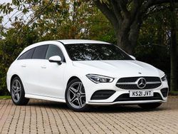 White Used 2021 Mercedes CLA200 AMG line Estate | £19,998 (Good price)