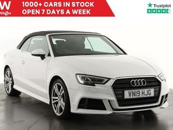 White Used 2019 Audi A3 Cabriolet S-Line Cabriolet | £17,299 (Fair price)