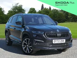 Black magic pearl effect Used 2022 Skoda Kodiaq SportLine SUV | £29,295 (Fair price)