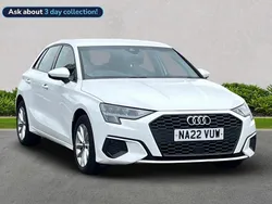 White Used 2022 Audi A3 Advanced Hatchback | £16,390 (Good price)