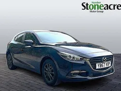 Blue Used 2017 Mazda 3 Hatchback | £9,995 (Fair price)