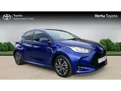 Blue Used 2022 Toyota Yaris Hybrid Design Hatchback | £16,490 (Good price)