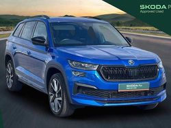 Race blue metallic Used 2024 Skoda Kodiaq SportLine SUV | £36,760 (Fair price)
