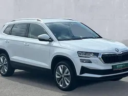 Moon white metallic Used 2024 Skoda Karoq SE L SUV | £25,898 (Fair price)