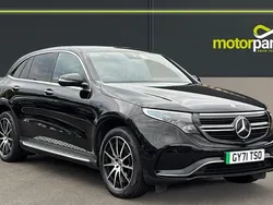 Cosmos black metallic Used 2021 Mercedes EQC400 AMG line SUV | £23,000 (Good price)