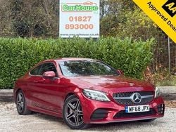Red Used 2018 Mercedes C200 AMG line Coupe | £13,199 (Fair price)