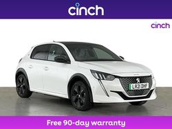 White Used 2021 Peugeot e-208 Premium Hatchback | £12,799 (Fair price)