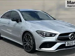 Silver Used 2023 Mercedes CLA35 AMG Premium Coupe | £36,086 (Expensive)