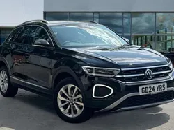 Deep black pearlescent Used 2024 VW T-Roc Style SUV | £25,463 (Fair price)