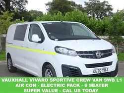 White Used 2020 Vauxhall Vivaro Sportive Van | £10,788 (A bit pricey)