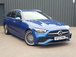 Blue Used 2022 Mercedes C220 AMG Line Premium Estate | £28,998 (Fair price)