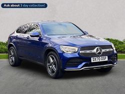 Blue Used 2020 Mercedes GLC300 AMG line Coupe | £29,899 (Fair price)
