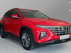 Red Used 2024 Hyundai Tucson Premium SUV | £22,111 (Fair price)
