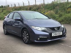 Blue Used 2014 Honda Civic SE Plus Hatchback | £4,995 (Fair price)