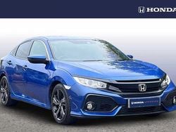 Brilliant sporty blue metallic Used 2018 Honda Civic SR | £12,990 (Fair price)