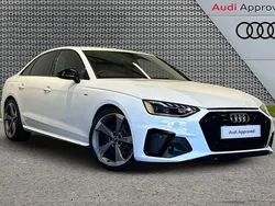 White Used 2021 Audi A4 Black Edition Sedan | £20,854 (Fair price)