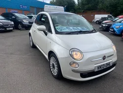 White Used 2013 Fiat 500 Lounge Hatchback | £2,495 (Fair price)