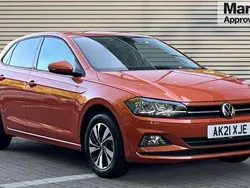 Orange Used 2021 VW Polo Match Hatchback | £13,940 (Fair price)