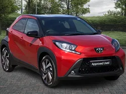 Red New 2025 Toyota Aygo Hatchback | £16,350 (A bit pricey)