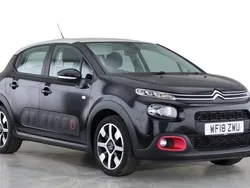 Black Used 2018 Citroën C3 PureTech Hatchback | £9,449 (Fair price)