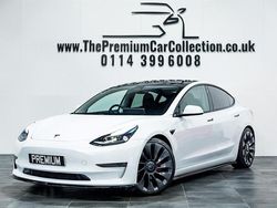Pearl white Used 2022 Tesla Model 3 Performance Sedan | £30,980