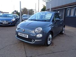 Grey Used 2018 Fiat 500 Lounge Hatchback | £4,995 (Fair price)