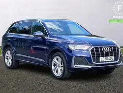Blue Used 2020 Audi Q7 S-Line SUV | £32,699 (Fair price)