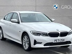 White Used 2021 BMW 330e Sport Line | £19,875 (Good price)