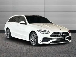 White Used 2023 Mercedes C300e AMG Line Premium Plus Estate | £32,993 (Fair price)