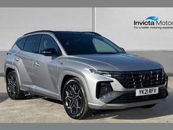 Shimmering silver metallic Used 2021 Hyundai Tucson N Line SUV | £18,400 (A bit pricey)