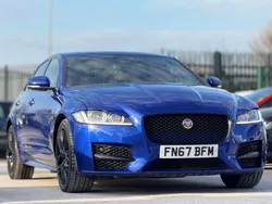 Blue Used 2017 Jaguar XF R-Sport Sedan | £9,838 (Good price)
