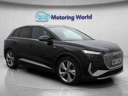 Black Used 2023 Audi Q4 e-tron S-Line SUV | £25,600 (Fair price)