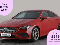 Red Used 2019 Mercedes CLA220 AMG line Sedan | £19,990 (Fair price)
