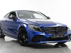 Blue Used 2019 Mercedes C300 AMG Line Premium Coupe | £20,490 (Fair price)