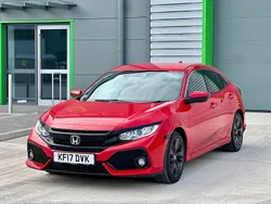 Red Used 2017 Honda Civic SR Hatchback | £9,775 (Fair price)
