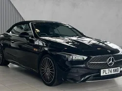 Obsidian black metallic Used 2025 Mercedes CLE220 AMG Line Premium Cabriolet | £54,870