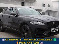 Black Used 2018 Jaguar F-Pace R-Sport SUV | £15,599 (Fair price)
