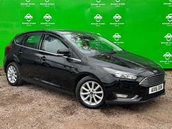 Black Used 2016 Ford Focus Titanium Hatchback | £6,799 (Fair price)