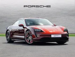 Red Used 2022 Porsche Taycan Sedan | £54,999 (Fair price)