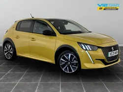 Yellow Used 2021 Peugeot e-208 GTi Hatchback | £10,395 (Good price)