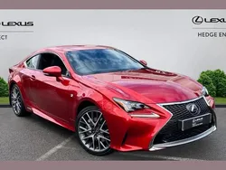 Sonic red Used 2018 Lexus RC300h Sport Line Coupe | £24,926 (A bit pricey)
