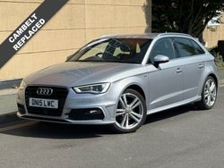 Silver Used 2015 Audi A3 Sportback S-Line Hatchback | £11,695 (A bit pricey)