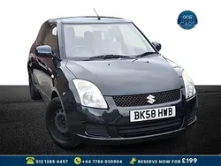 Black Used 2008 Suzuki Swift GL Hatchback | £1,485 (Good price)
