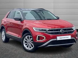 Kings red with black roof Used 2022 VW T-Roc Style SUV | £19,595 (Good price)