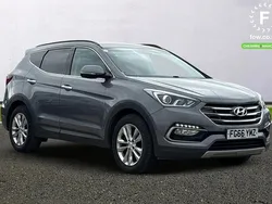 Silver Used 2016 Hyundai Santa Fe Premium SUV | £14,699 (Fair price)