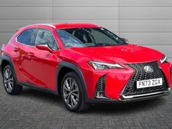 Fuji red Used 2023 Lexus UX 250h Sport Design Packet SUV | £25,050 (Fair price)